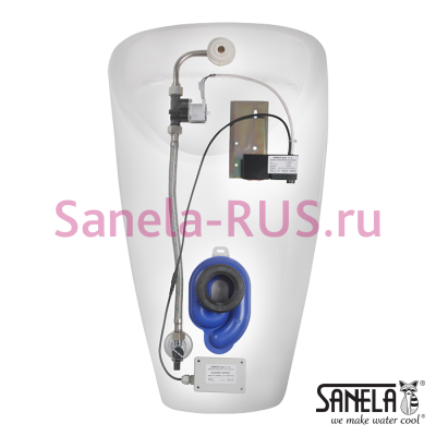 SLP 19AB Комплект для оборудования писсуара GOLEM автоматическим смывом 6В Sanela Чехия (фото, схема)