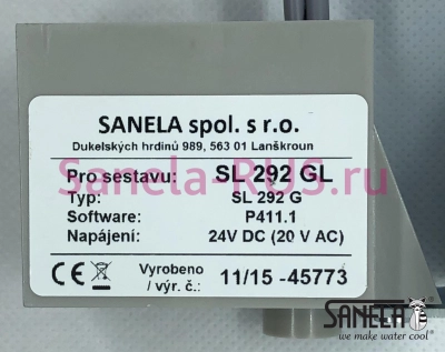 SL 292GL Радарная электроника для писсуара Sanela Чехия (фото, схема)