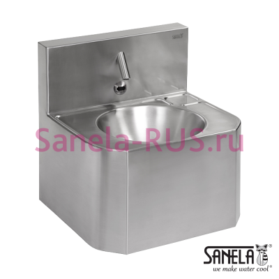 Антивандальная раковина с бесконтактным краном SLUN 71E арт: 93711 Sanela Чехия (фото, схема)