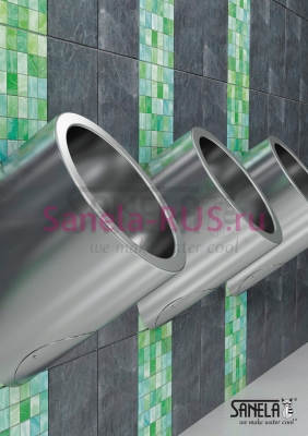 Нержавеющий автоматический писсуар SLPN 09CZ арт: 91095 Sanela Чехия (фото, схема)