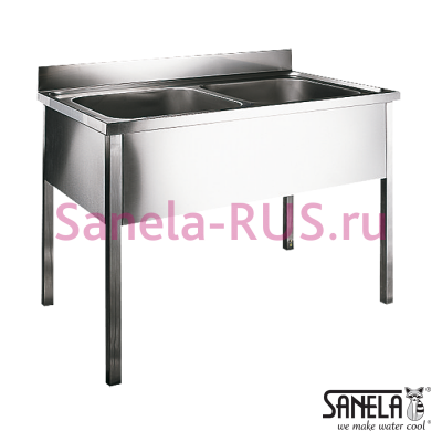 Нержавеющая мойка на ножках SLUN 16 арт: 93160 Sanela Чехия (фото, схема) Нержавеющая мойка на ножках SLUN 16 арт: 93160 Sanela Чехия (фото, схема)