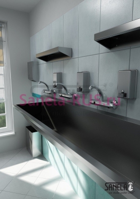 Нержавеющая раковина желоб медицинский 750мм SLUN 54 арт: 93540 Sanela Чехия (фото, схема) Нержавеющая раковина желоб медицинский 750мм SLUN 54 арт: 93540 Sanela Чехия (фото, схема)